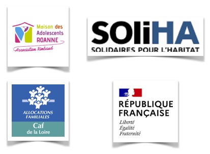 Logos MDA Roanne + Caf Loire + Loire