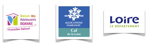 Logos MDA Roanne + Caf Loire + Loire